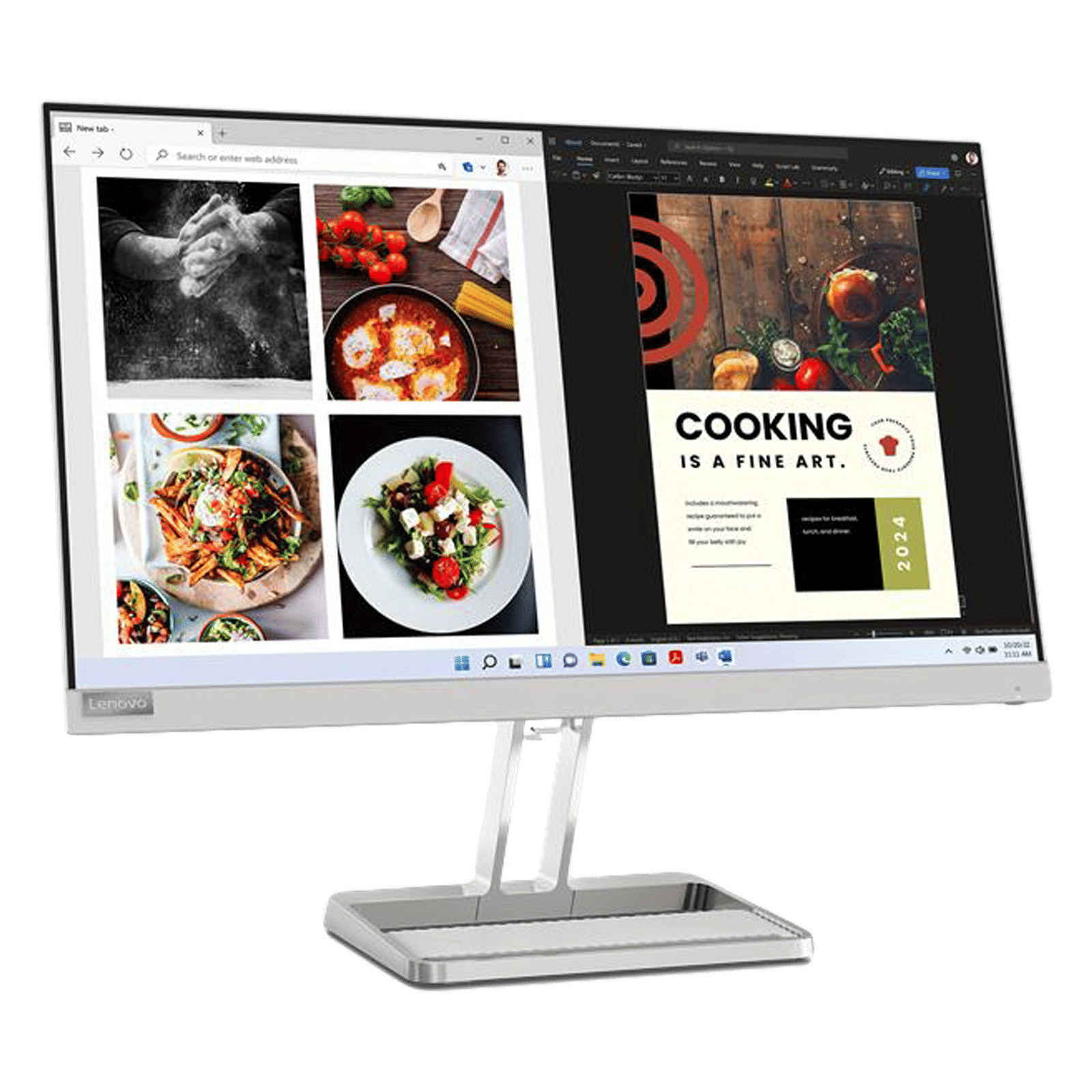 Buy Lenovo L24I-40 60.96 cm (24 inch) Full HD Flat Panel Monitor Online ...